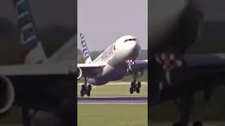 American A330 smooth landing