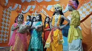 Krishna Makhan Chor Drama (Janmashtami special) in Iskcon Temple (Atrauli)