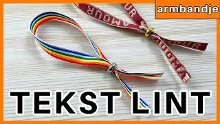 Armbandjes maken van lint met bead stopper (schuifkraal sluiting) SUPER SIMPEL!