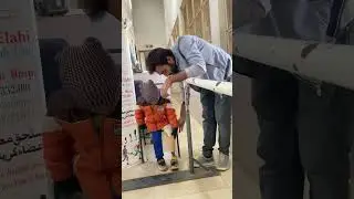 Little boy amputee prosthetic leg walk #youtubeshorts #walk #hassanzarar #orthotics #prosthetics