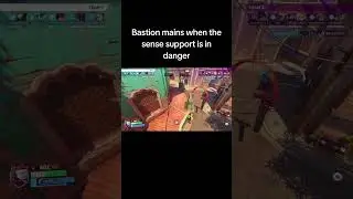 Bastion mains when they sense support is in danger #overwatch2 #overwatchmemes  #teamoverwatch