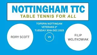 Veterans 2* - 30-12-25 - Rory Scott v Filip Wojtkowiak