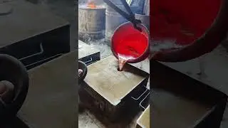Molten Aluminum Smooth Sink #satisfying