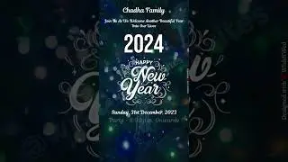 New Year Eve Party Invitation Video for just Rs.99 | Editable Party Invite #shorts  - Wish N Wed