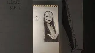Day 1 of Annoying My Teacher With My Cursed Notebook #art #horror #drawing #trendingshorts