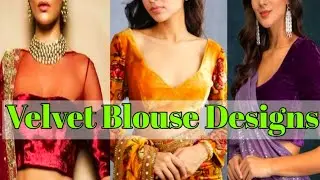 Velvet Blouse Designs Ideas 2021 || Velvet Blouse Designs #shorts