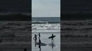 Surfers at Higgins Beach in Maine #surfing #surf #beach #views #ocean #water #waves #travel #explore