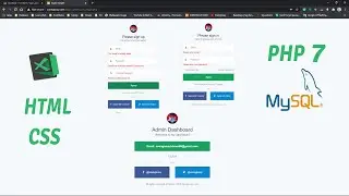 PHP MySQL register and login form with validation