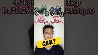 Kawasaki z500 ou Yamaha mt03?! Duelo forte! #motos #yamaha #kawasaki #mt03 #ninja500