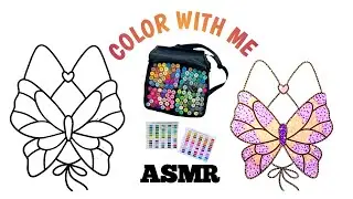 Color with me satisfying ASMR | Art therapy | Satisfying senses