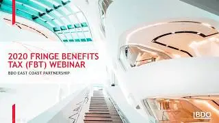 Webinar: Fringe Benefits Tax 2020