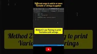 Ways to add two or more strings in python #python #programming #learning #hub #coding #string