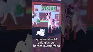 guys we should only give our horses mystic feed!#roblox #horse #life #robloxhorselife #sonarstudios