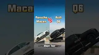 Porsche Macan VS Audi Q6 Slope Test#porsche #audi  #suv  #offroad