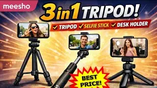  Meesho ka Sasta 3 in 1 Tripod 😍 | Worth It or Not ? 🚭 Tripod for YouTube & Reels