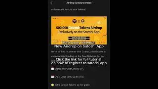 satoshi app new airdrop