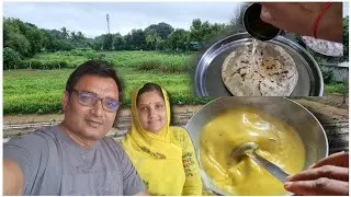 बरसात के सुनहरे मौसम मे देशी खाने का स्वाद || Gujarati Desi Food || Village Life || Gramin Gujarat