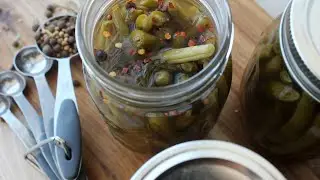 Canning Recipe - Sweet & Spicy Pickled Green Beans