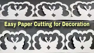 Saraswati Puja Decoration with Paper Cutting || Saraswati Puja Decoration || Saraswati Puja Craft