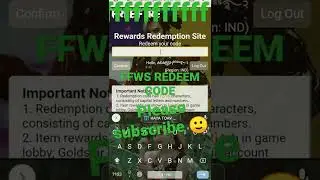 #shortvideo  #freefire  #ffws  #ffwsredeemcode  free fire ffws ka redeem code #freefire #reedemcode