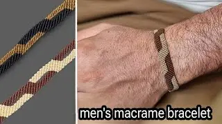 Men's Macrame Bracelet /step by step tutorial macrame bracelet ♥️