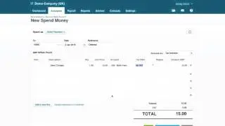 Cash Transaction in Xero