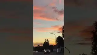 The beautiful sunset in Brisbane