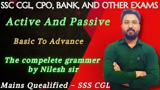 Class 1 || Active and Passive || Topic-wise Practice  || Complete English Grammar by Nilesh sir