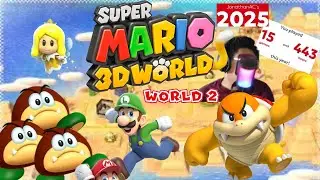 Super Mario 3D World: World 2 As Luigi & My 2025 on the Switch 2! (New Microphone!)