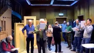 Dan Condurache, secvențe de la &icirc;nregistrarea piesei radiofonice &bdquo;Salonul roșu&rdquo;