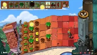 Plants vs. Zombies: Replanted cloudy day level 12