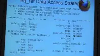 MySQL Query Optimization with EXPLAIN by Sheeri Cabral of Mozilla