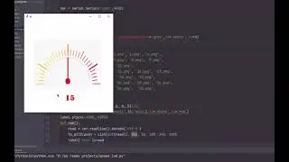Python Tkinter analog indicator using arduino uno