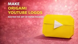 Gấp logo Youtube cực dễ d&agrave;ng với một tờ giấy