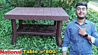 National Vegus Plastic Table Unboxing | Best Plastic Table | @800 | Review In Hindi 🔥🔥