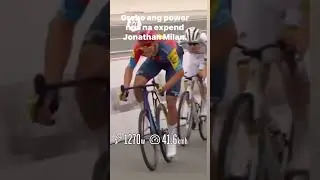 Jonathan Milan&rsquo;s power during the sprint against Pogacar, Philipsen and the rest at UAE Tour Stage 1