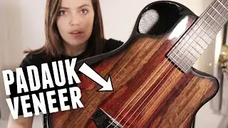 EXOTIC wood FUSED into this CARBON FIBER guitar!