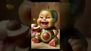 Baby Apple Fun Adorable Babies Playing #ai #asmr #funny #song #trending #education #kidslearning