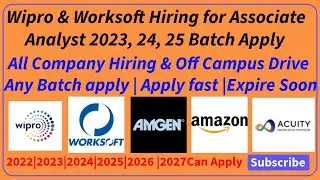 Amazon, Wipro, Paytm, Acuity Biggest Hiring |Off Campus Drive for 2022, 2023, 2024, 2025, 2026 Batch
