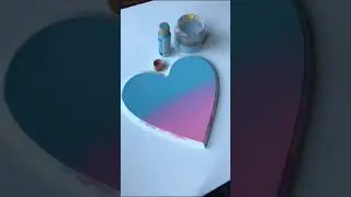 Heart Shape Canvas Painting Art Of The Day by Artist @farah.brightart
