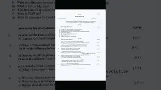 Cloud Computing Question paper 2023 🔥| WestBengal Diploma Board | computer science | Practice paper📈