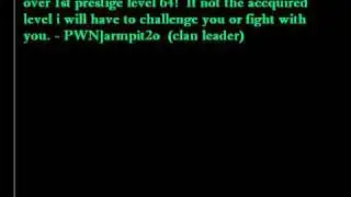 cod5 wii clan PWN