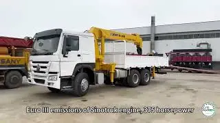 Used Sinotruk Howo Crane Truck 10 Ton 6x4 with XCMG Boom