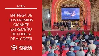 Entrega de los premios Gigante Extremeño de Puebla de Alcocer