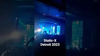 Static-X new singer Xer0 performing in Detroit St Andrew's Hall 2023
