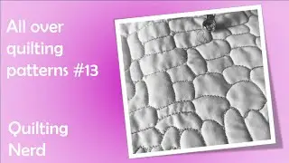 All over quilting patterns #13 &ndash; bricks and stones &ndash; free FMQ tutorial ❤️❤️❤️ #FMQ