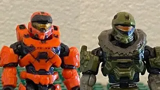 Spartan MK VII vs Spartan Recon a halo mega construx Stopmotion animation film