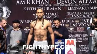 KEITH THURMAN VS. LEONARD BUNDU WEIGH-IN AND FINAL FACEOFF