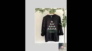 Game Controller Christmas Tree Sweatshirt, Funny Gamer Pullover