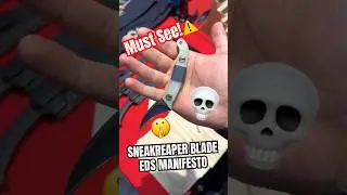 👀LOOK AT THIS SNEAKY SELF DEFENSE KNIFE! Turner CNC Elvia C Eds Manifesto #knifeskills #edc
